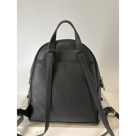 MICHAEL KORS LARGE BLACK PEBBLED LEATHER WOMENS BACKPACK - Picture 4 of 16